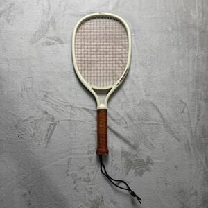 Wilson Quickfire Racquetball Racquet Cream White Brown Leather Grip Vintage